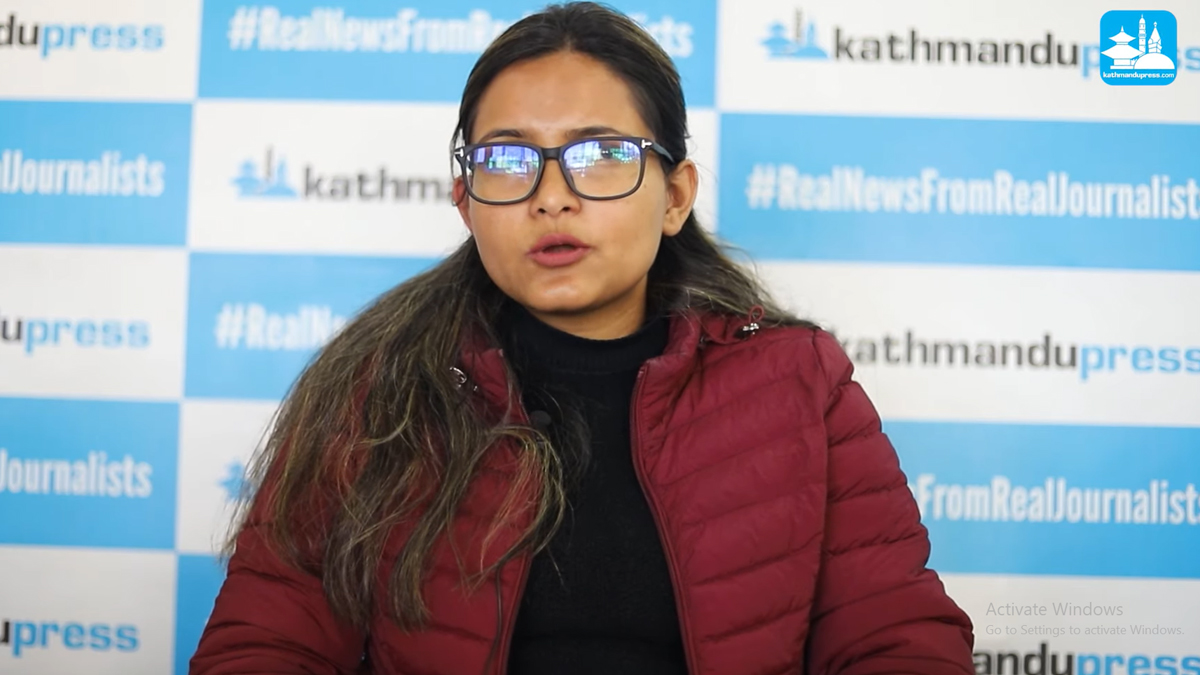 सुरक्षा माग गर्दै महिला आयोगमा अधिकारकर्मी जस्मिन ओझाको निवेदन